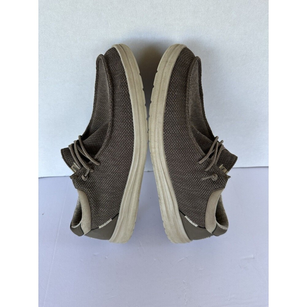 Hey Dude Mens Paul Sox Shoes Slip On Loafers Size 13 Shiitake Brown VGC! - Picture 7 of 8